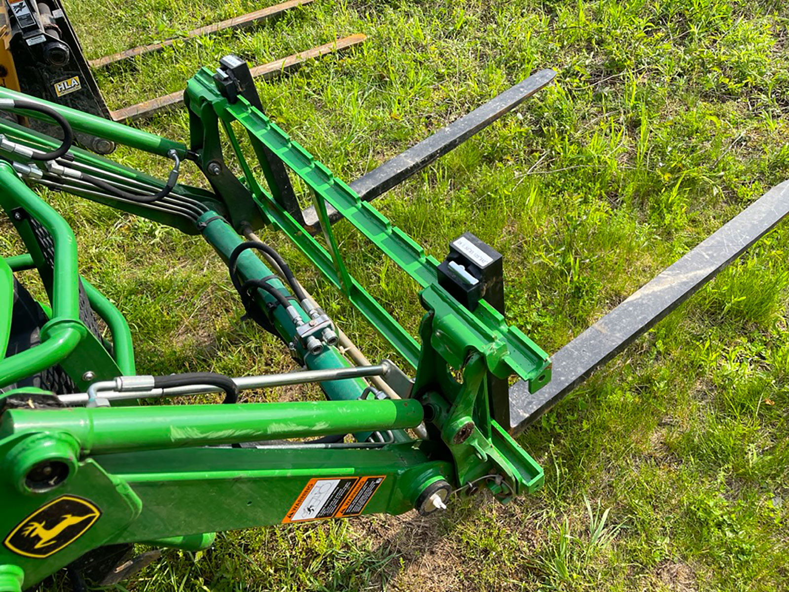 HLA Ultralight Pallet Forks for Subcompact Tractor