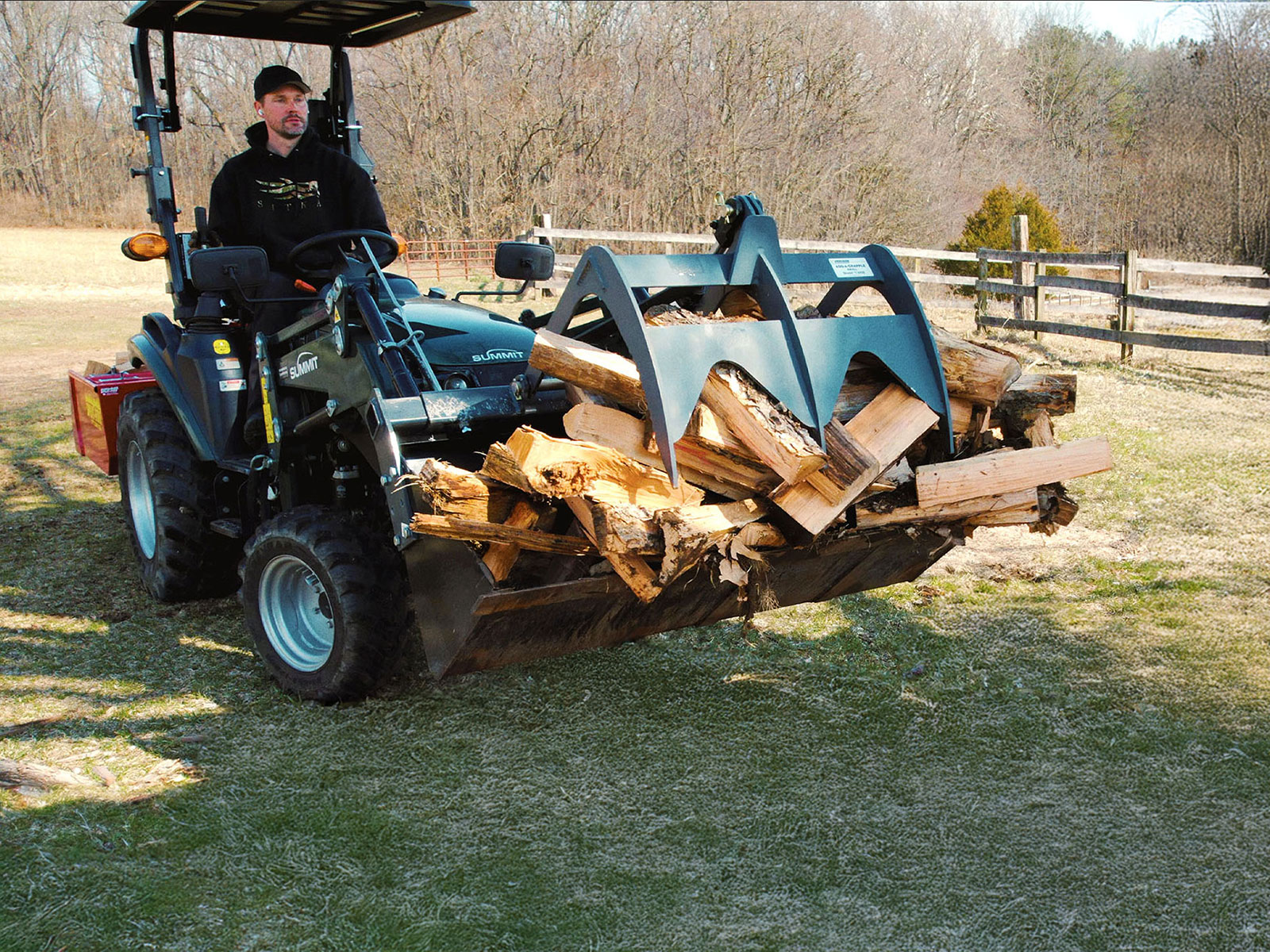 Grapple For Tractor Bucket by Precision Manufacturing