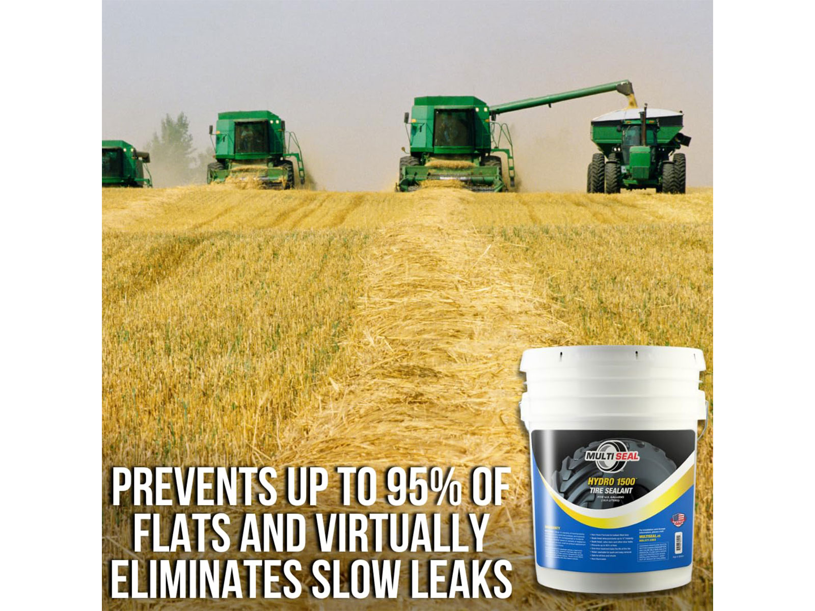 Multi Seal Hydro 1500 Tire Sealant for Liquid Ballat Tires Prevents 95% of Flats