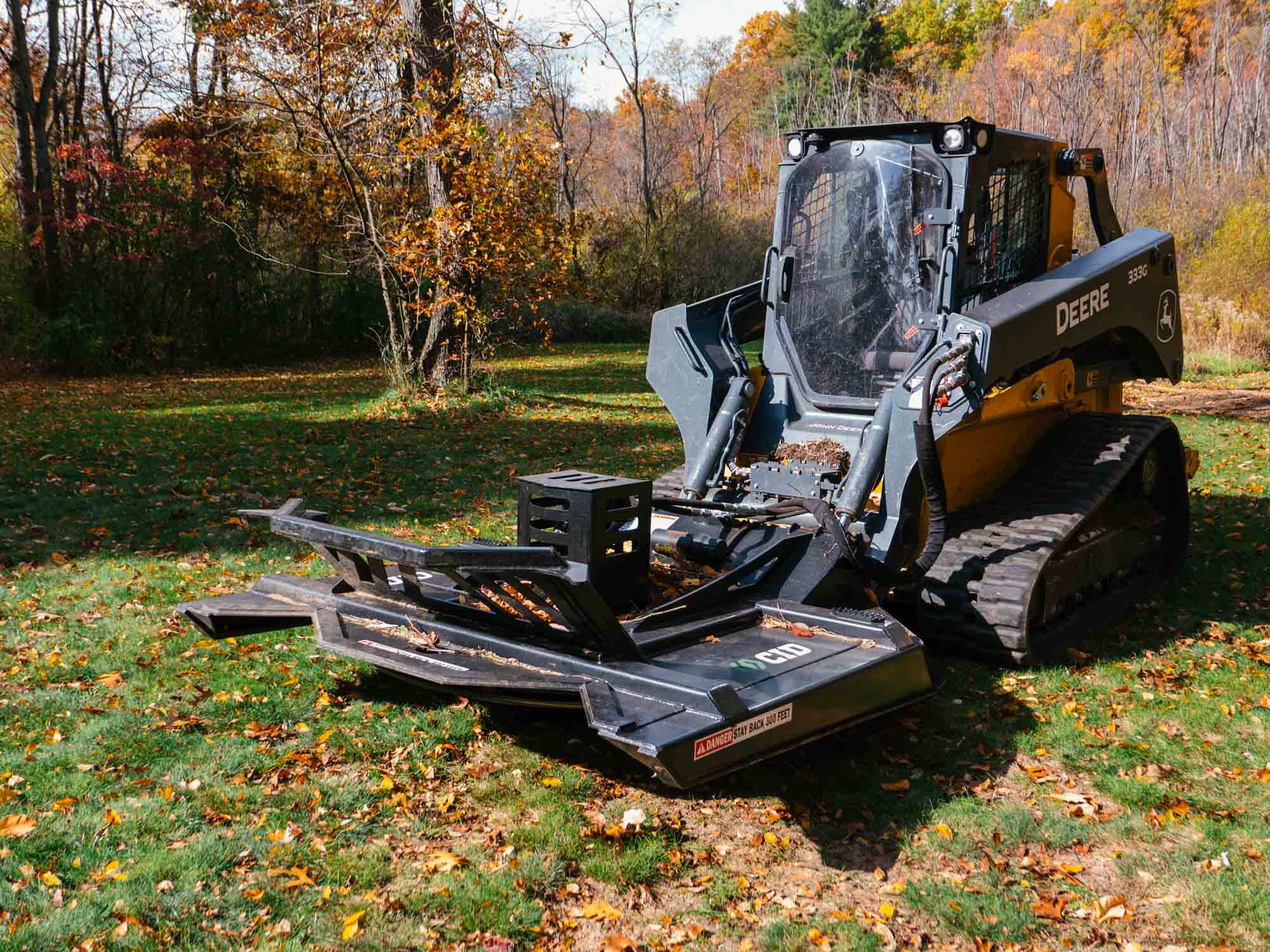 IronCraft CID Severe Duty Brush Cutter on Skid Steer