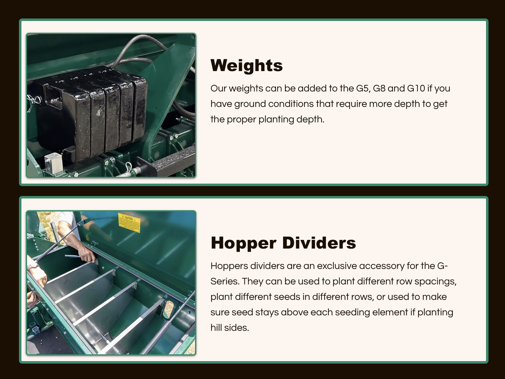 PH Outdoors No-Till Drill G-Series, Benefits