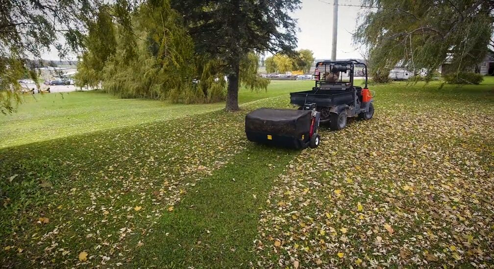 Pull-Behind Lawn Sweeper