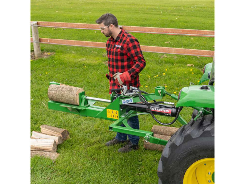 Wallenstein WX310 Log Splitter for Tractors, in Use