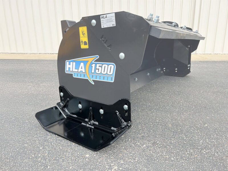 Extra Wide Skid Runners on HLA 1500 Snow Pusher