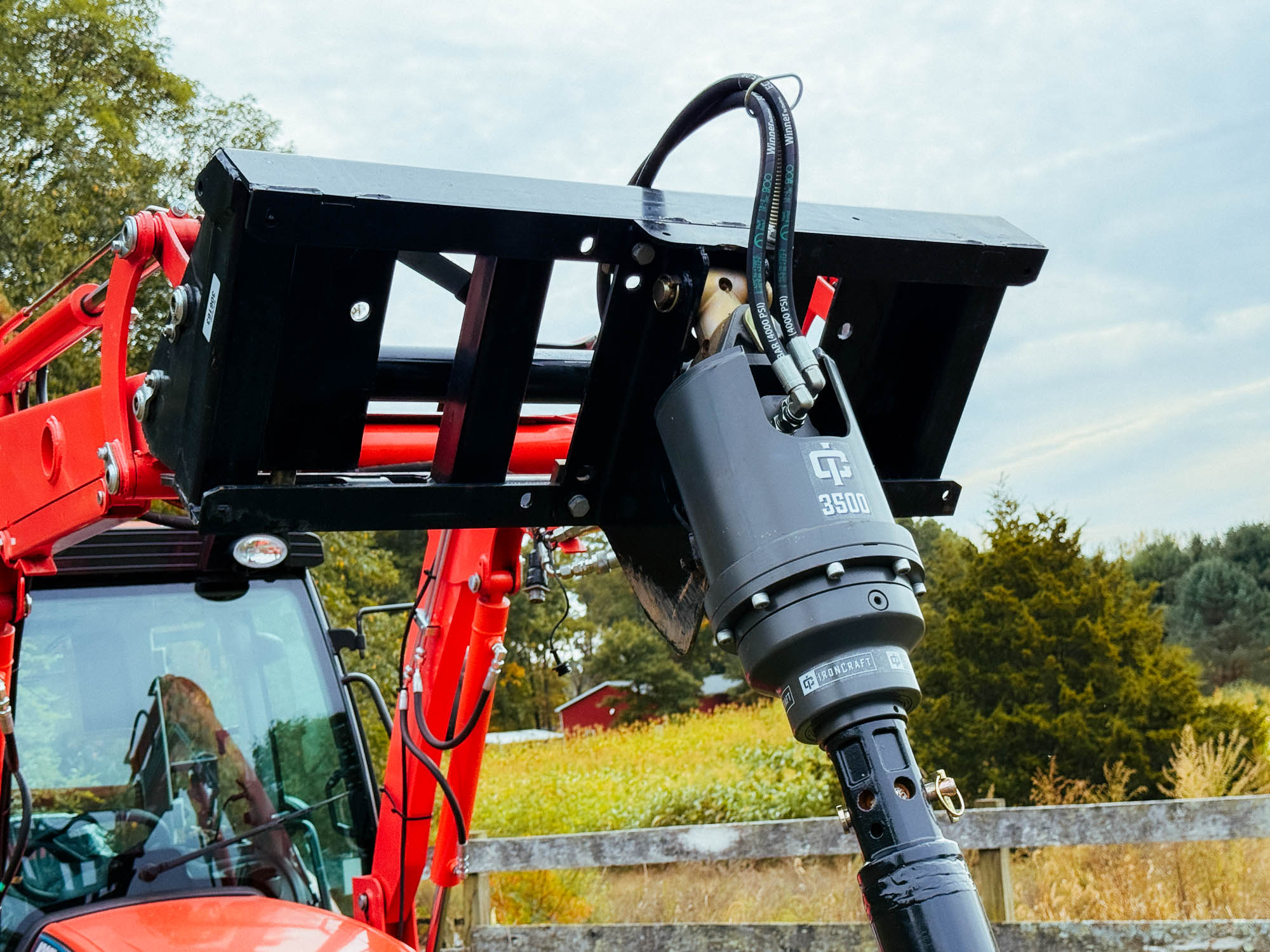 IronCraft Hydraulic Auger Frame (SSQA Only) with 3500 Drive