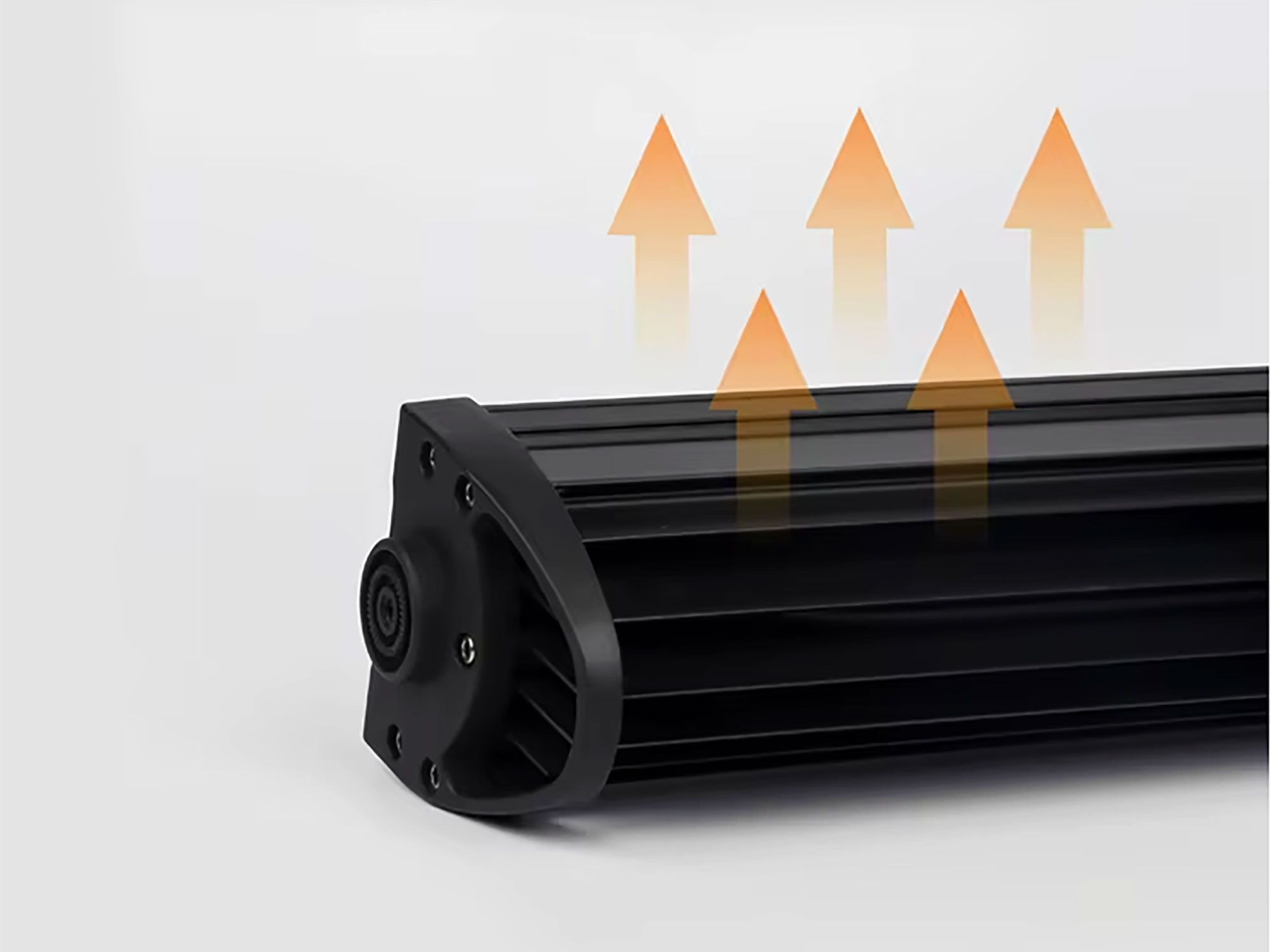 Back View of Light Bar Housing (Cooling Vents)